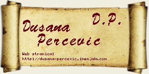 Dušana Perčević vizit kartica